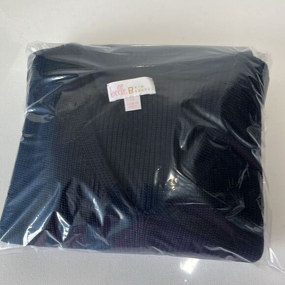 Belle by Kim Gravel Shaker Stitch Sweater with Seam Detail - Picture 2 of 3